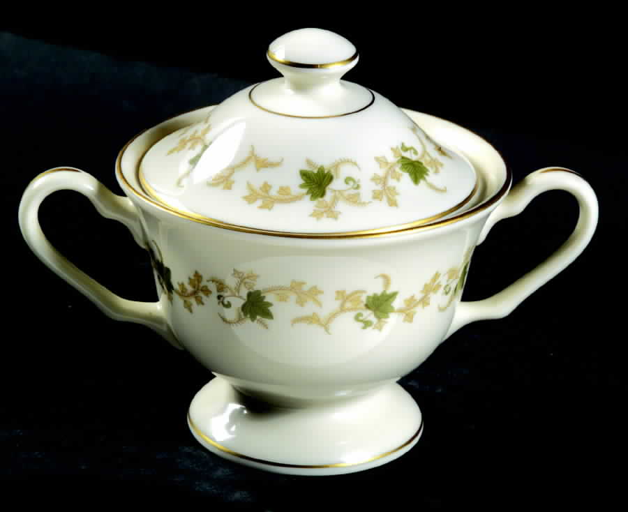 Savannah Sugar Bowl & Lid by Pickard-1
