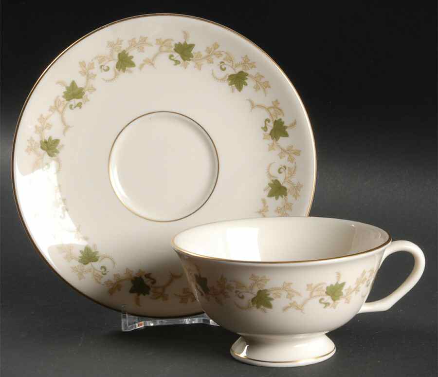 Savannah Footed Cup & Saucer Set by Pickard-1