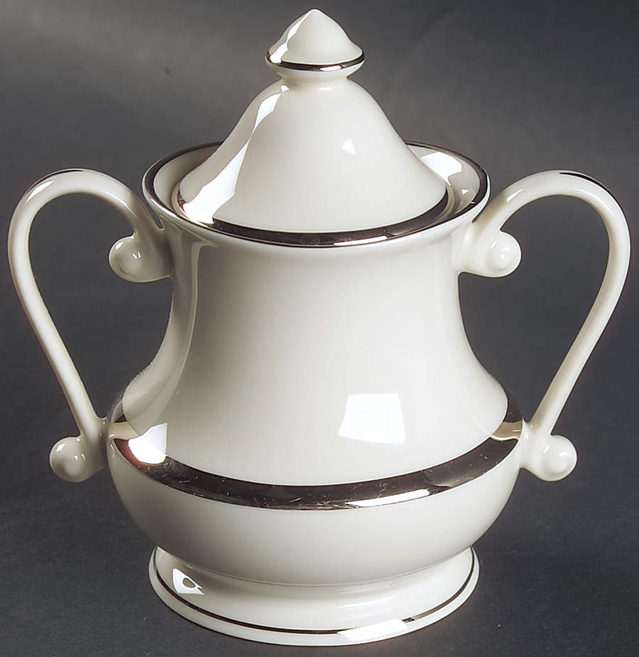 Sheffield Sugar Bowl & Lid by Pickard-1