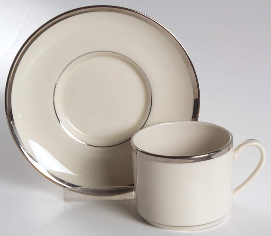 Sheffield Flat Cup & Saucer Set by Pickard-1