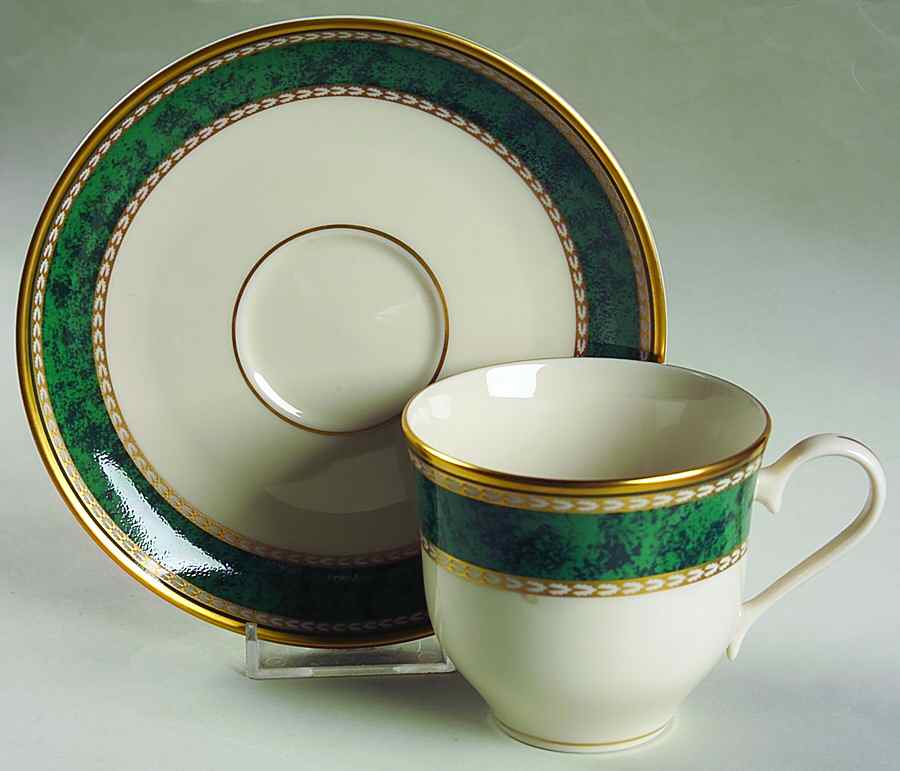 Sherwood Flat Cup & Saucer Set by Pickard-1