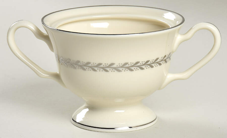 Silver Wreath Sugar Bowl No Lid by Pickard-1