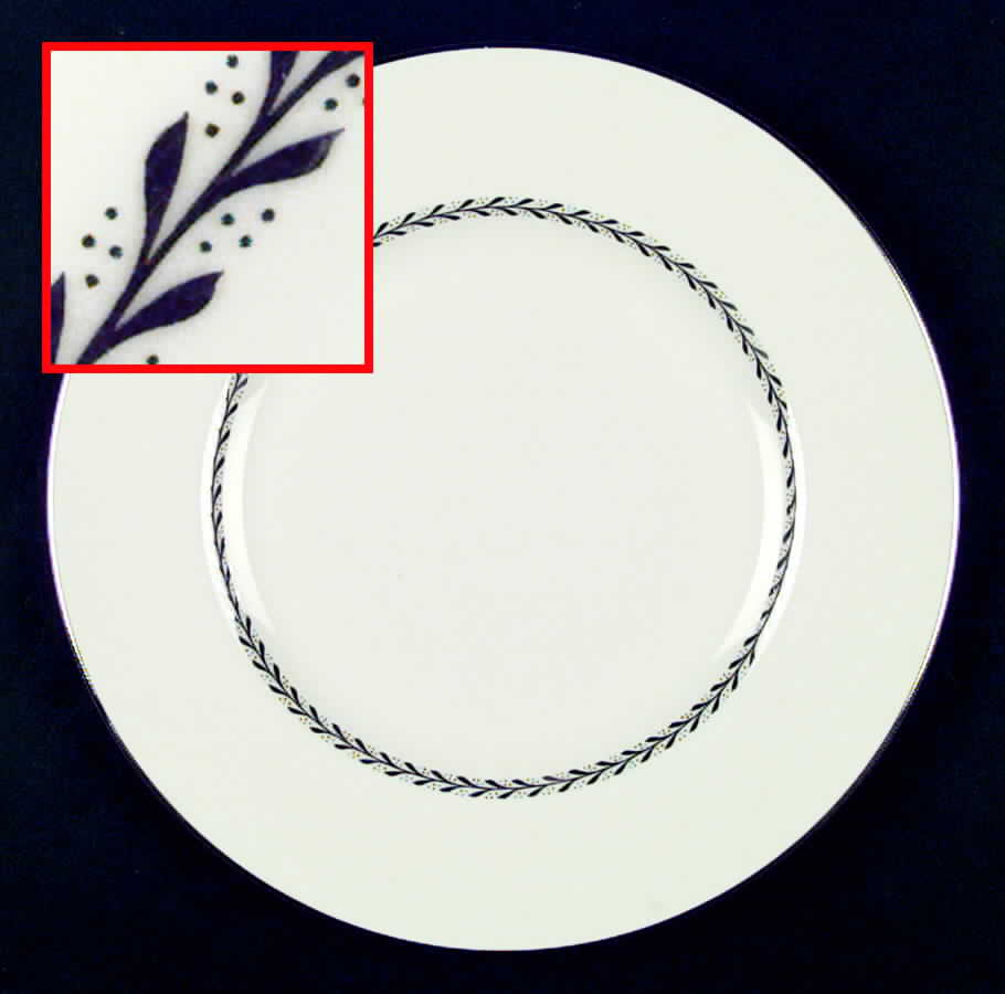 Silver Wreath Dinner Plate by Pickard-1