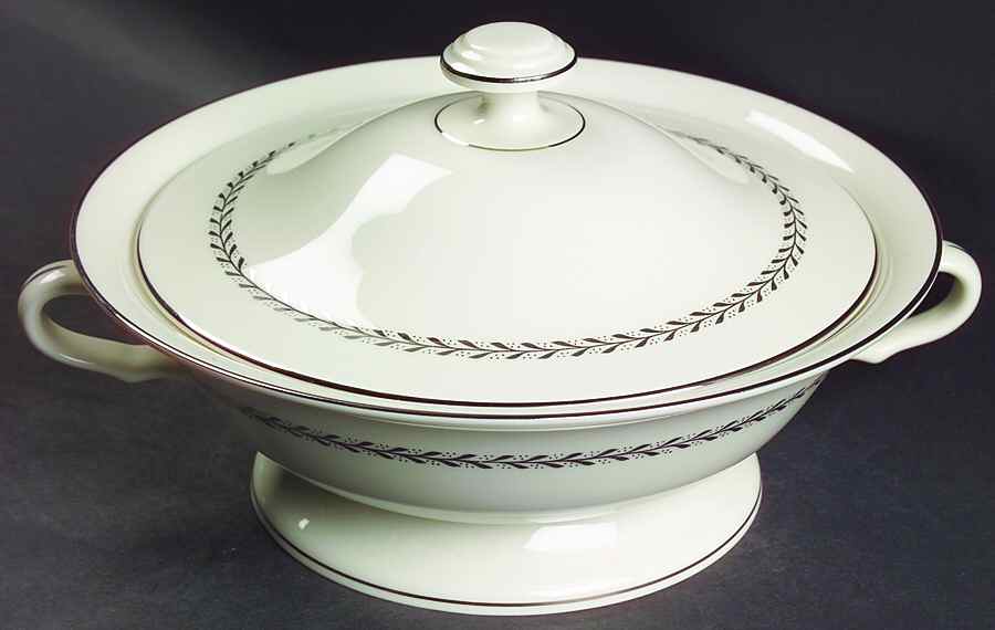 Silver Wreath Round Covered Vegetable by Pickard-1