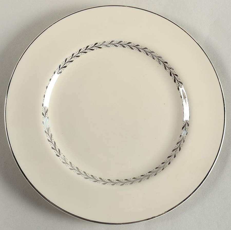 Silver Wreath Salad Plate by Pickard-1