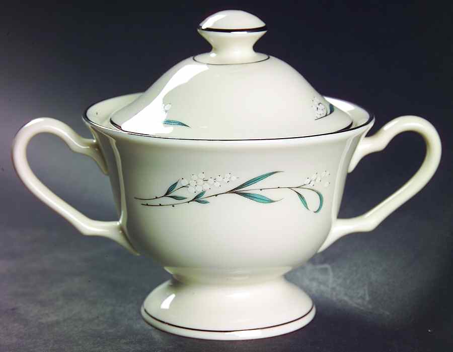 Snowberry Sugar Bowl & Lid by Pickard-1