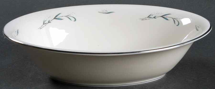 Snowberry 9" Oval Vegetable Bowl by Pickard-1