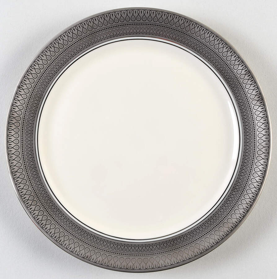 St Moritz (Ivory Background) Salad Plate by Pickard-1