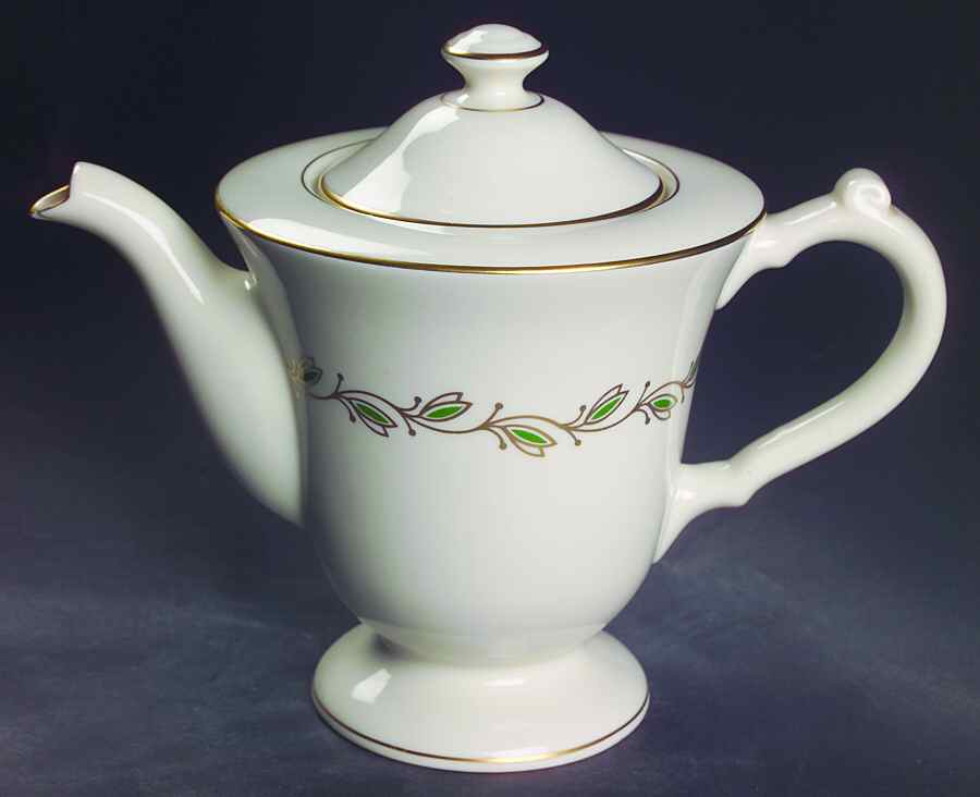Symphony Green Tea/Coffee Pot & Lid by Pickard-1