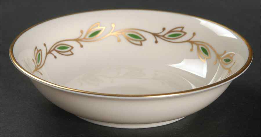 Symphony Green Fruit/Dessert (Sauce) Bowl by Pickard-1