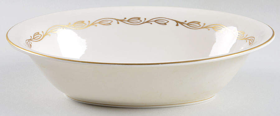 Symphony Ivory 9" Oval Vegetable Bowl by Pickard-1