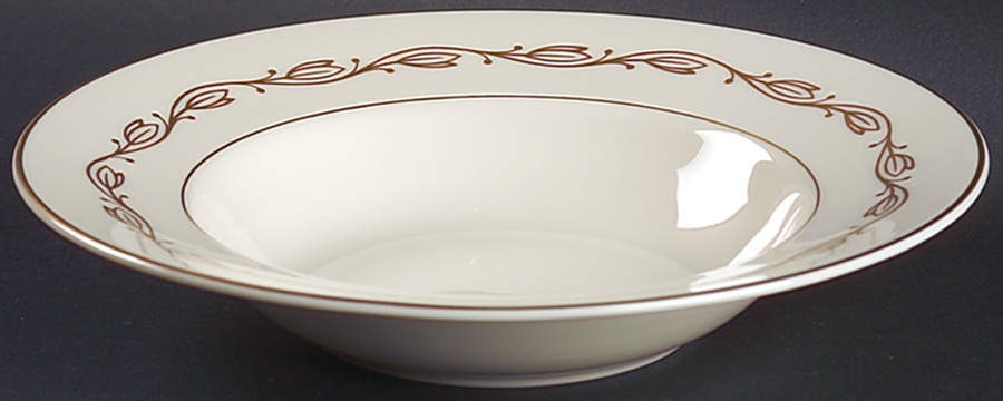 Symphony Ivory Rim Soup Bowl by Pickard-1