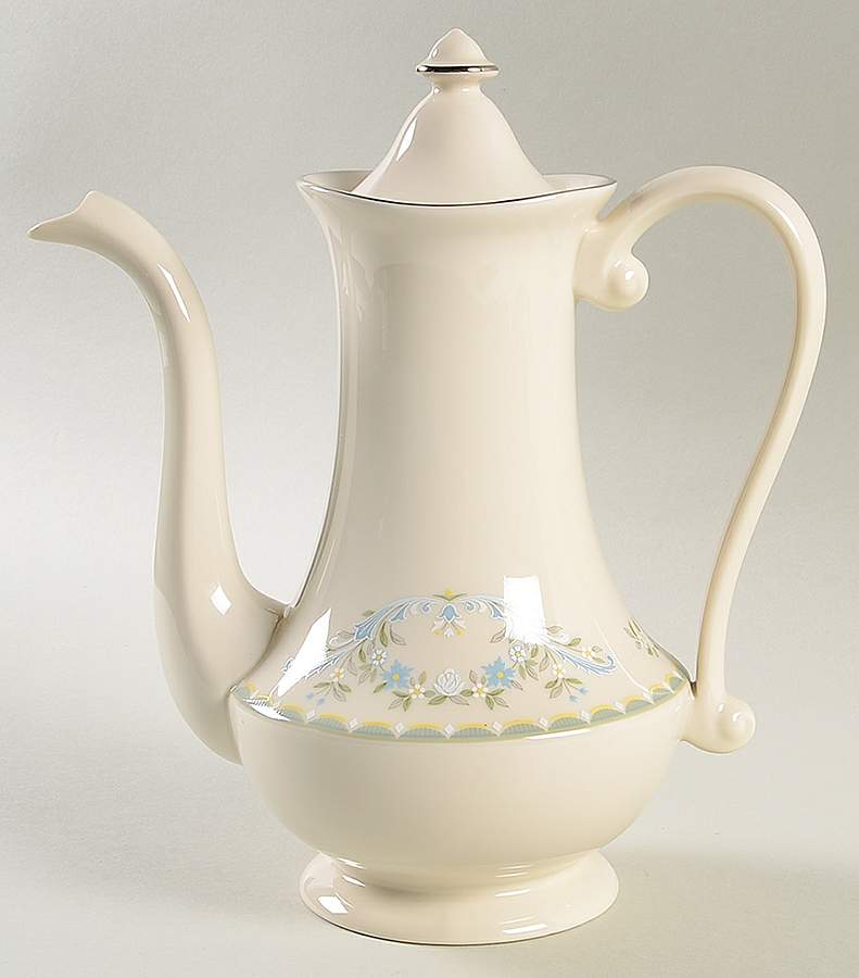 Tara Tea/Coffee Pot & Lid by Pickard-1