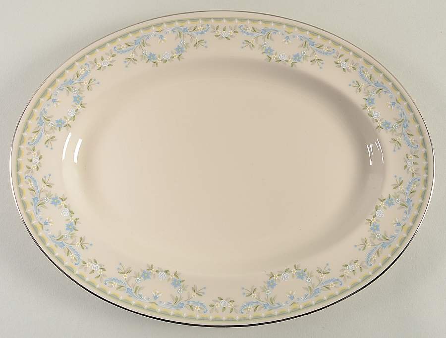 Tara 12" Oval Serving Platter by Pickard-1