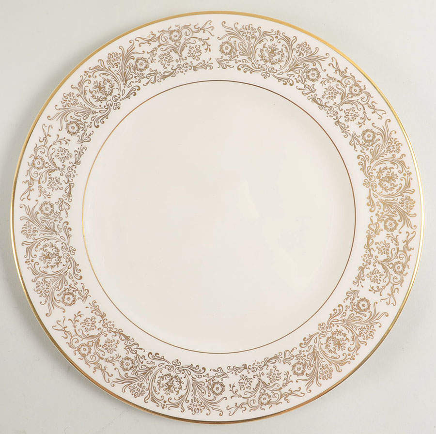 Tiara Gold Service Plate (Charger) by Pickard-1