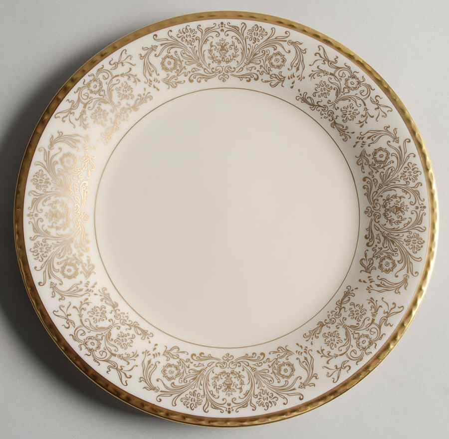 Tiara Gold Salad Plate by Pickard-1