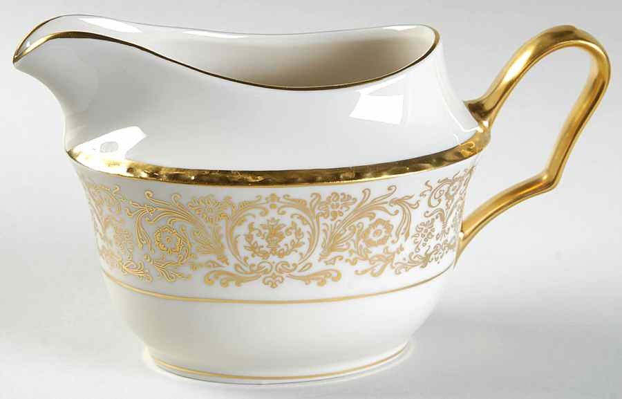 Tiara Gold Creamer by Pickard-1