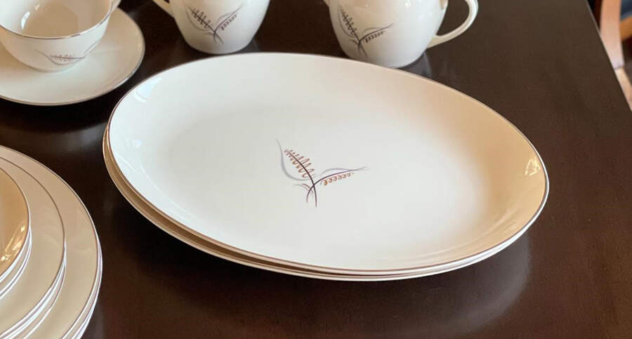 Today 12" Oval Serving Platter by Pickard-1
