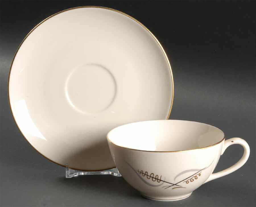 Tomorrow Flat Cup & Saucer Set by Pickard-1
