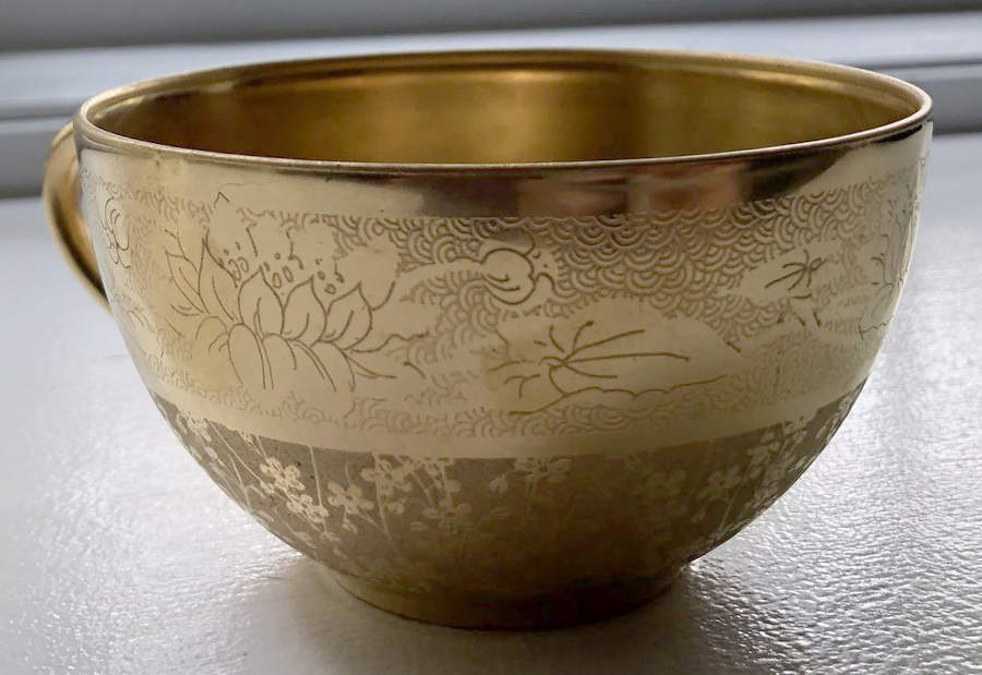 Trailing Vine Flat Cup by Pickard-1