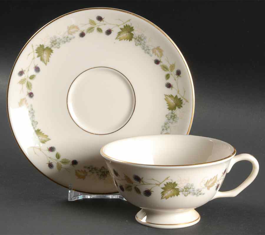 Verona Footed Cup & Saucer Set by Pickard-1