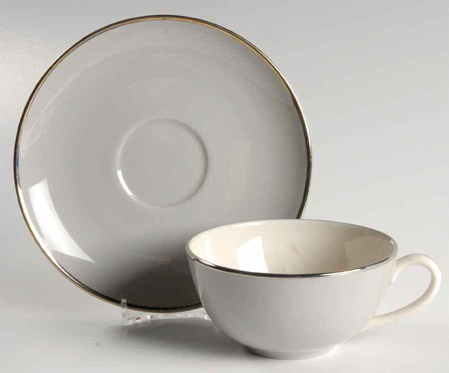 Vesta Flat Cup & Saucer Set by Pickard-1