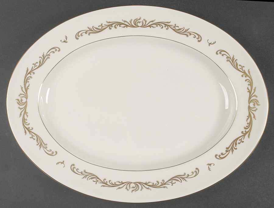 Victoria 15" Oval Serving Platter by Pickard-1