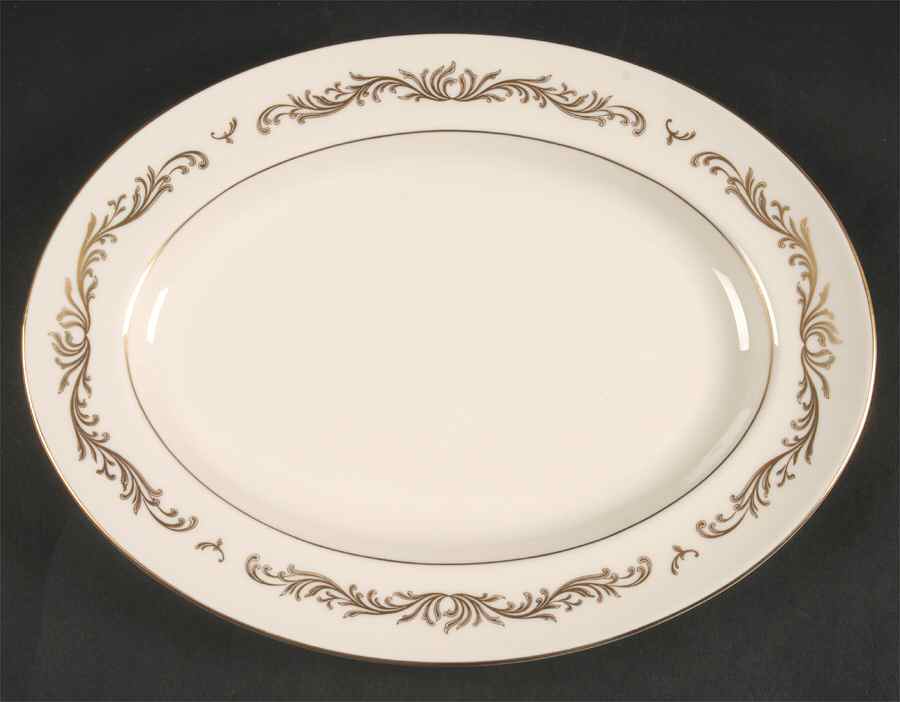 Victoria 12" Oval Serving Platter by Pickard-1
