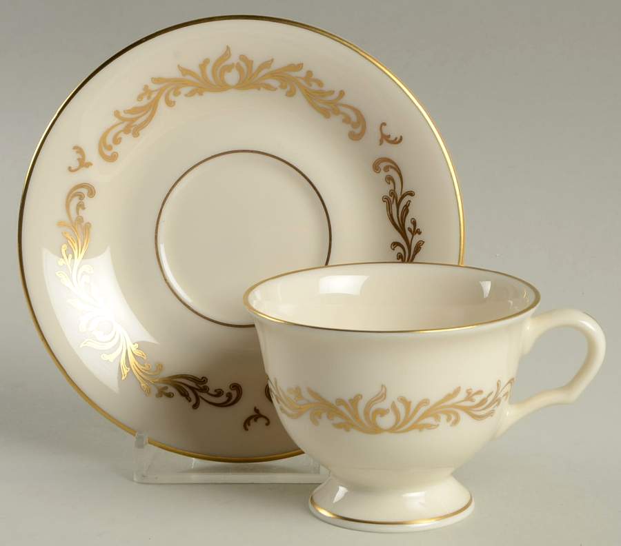 Victoria Footed Demitasse Cup & Saucer Set by Pickard-1