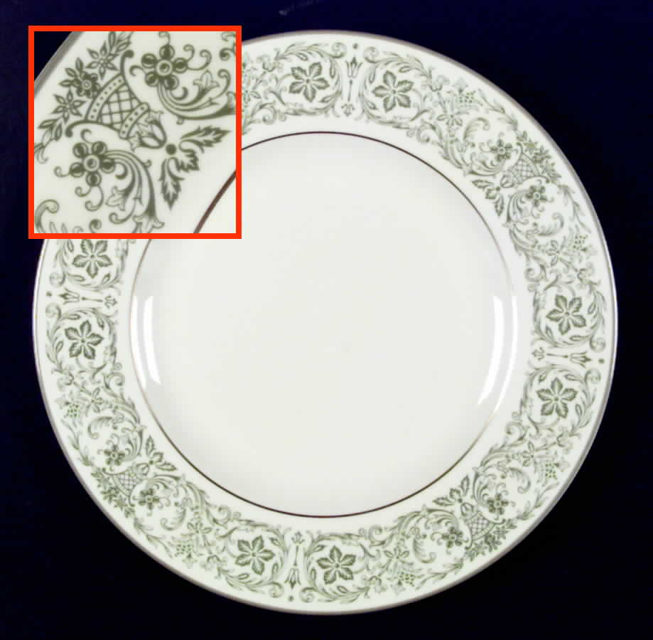 Wellesley Green Dinner Plate by Pickard-1