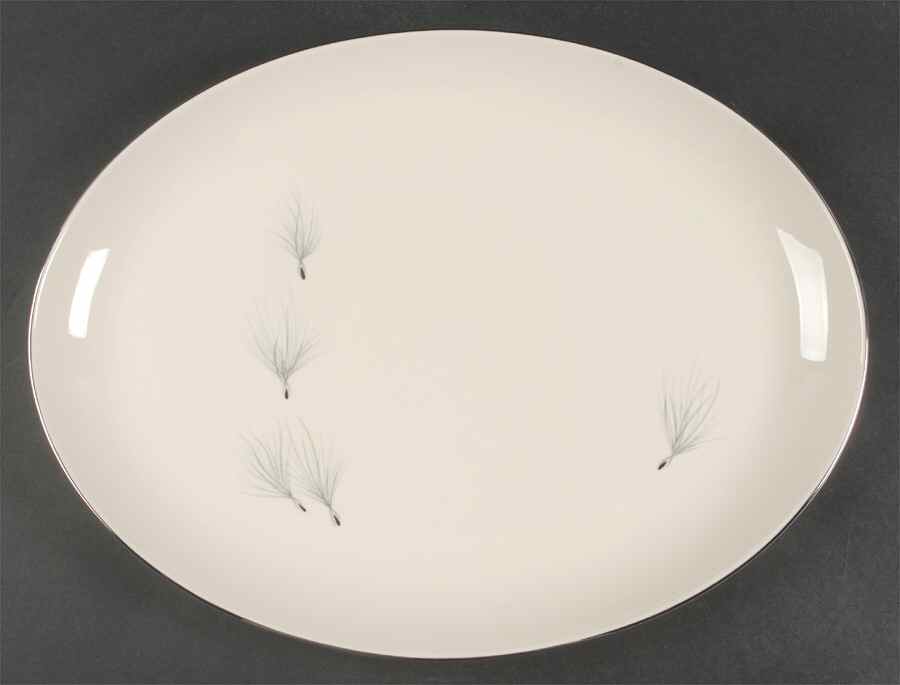 Whisper 15" Oval Serving Platter by Pickard-1