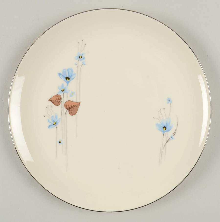 Woodland Flower Salad Plate by Pickard-1