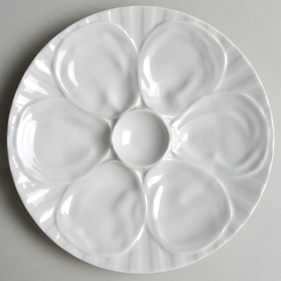 Culinaire White Oyster Plate by Pillivuyt-1