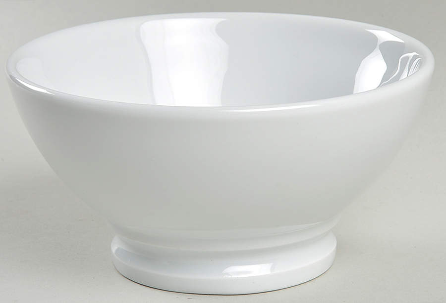 Culinaire White Cafe Au Lait Bowl by Pillivuyt-1
