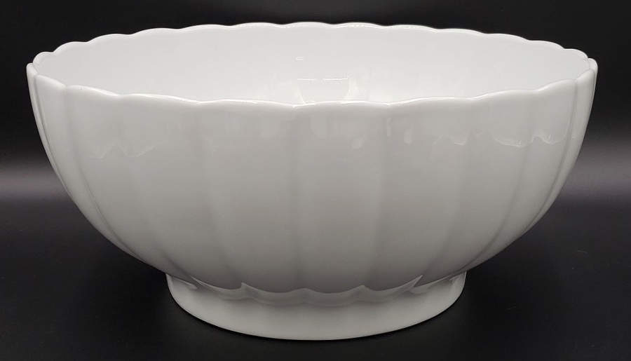 Culinaire White 13" Large Salad Serving Bowl by Pillivuyt-1