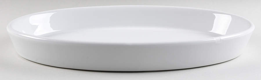 Culinaire White 16" Oval Baker by Pillivuyt-1