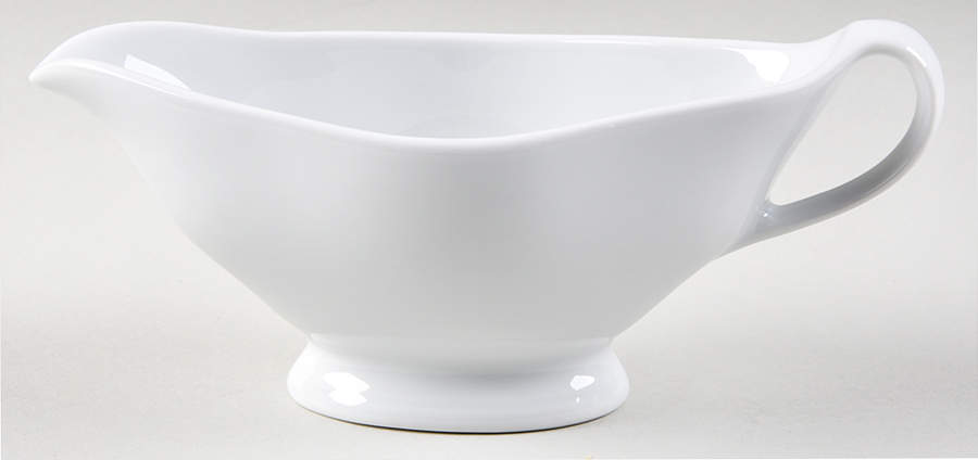 Culinaire White Gravy Boat by Pillivuyt-1