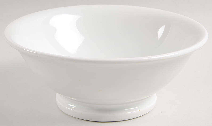 Culinaire White 8" Salad Serving Bowl by Pillivuyt-1
