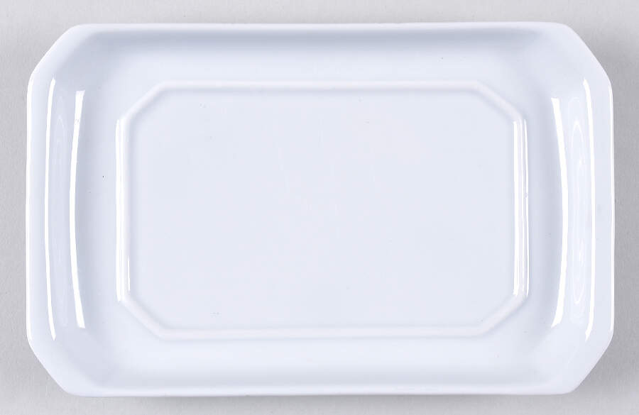 Culinaire White 1/2 Pound Butter Dish No Lid by Pillivuyt-1