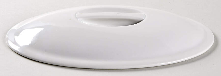 Culinaire White Lid for 1.5 Pint Oval Covered Casserole by Pillivuyt-1