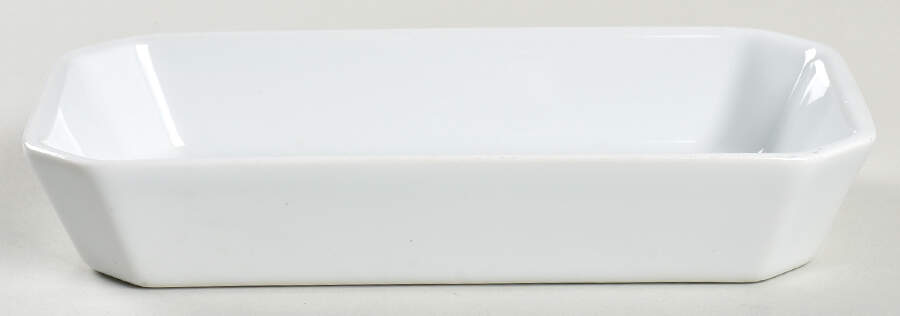 Culinaire White 8" Rectangular Baker by Pillivuyt-1