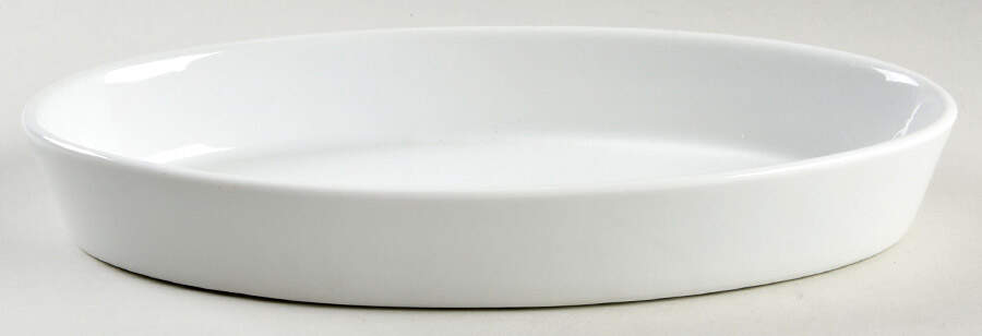 Culinaire White 11" Oval Baker by Pillivuyt-1