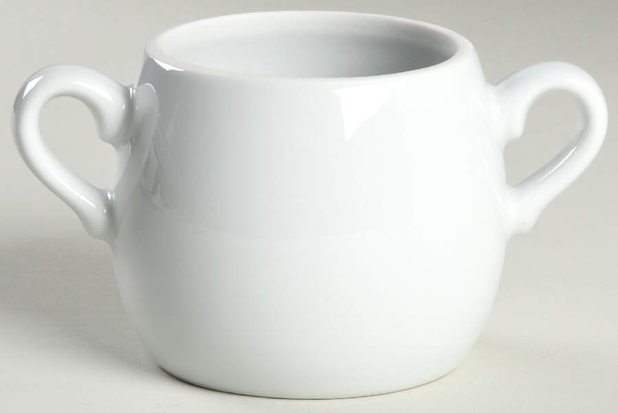 Culinaire White Sugar Bowl No Lid by Pillivuyt-1