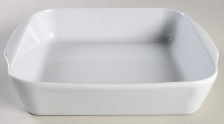 Culinaire White 8" Square Baker by Pillivuyt-1