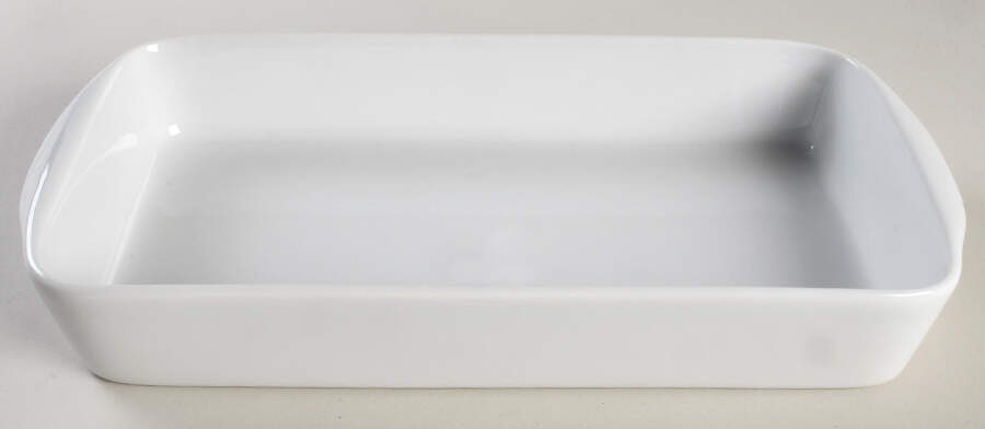 Culinaire White 9" Rectangular Baker by Pillivuyt-1