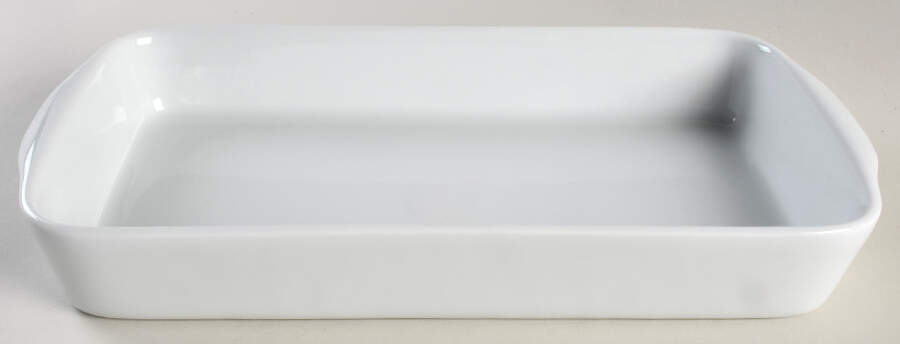 Culinaire White 11" Rectangular Baker by Pillivuyt-1