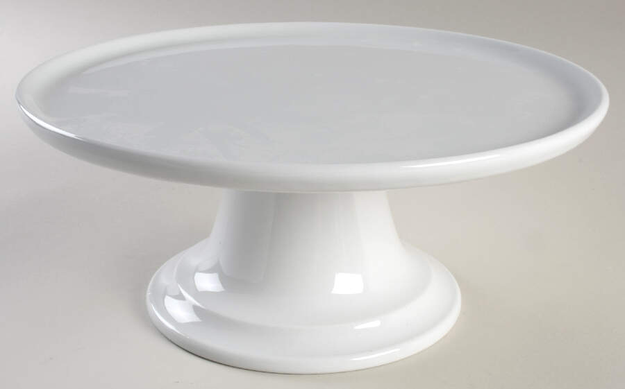 Culinaire White 11" Diameter Pedestal Cake Stand by Pillivuyt-1