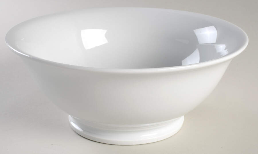 Culinaire White 9" Footed Bowl by Pillivuyt-1