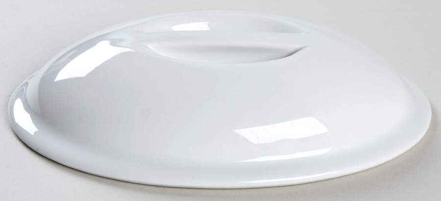 Culinaire White Lid for 1.5 Pint Oval Covered Casserole by Pillivuyt-1