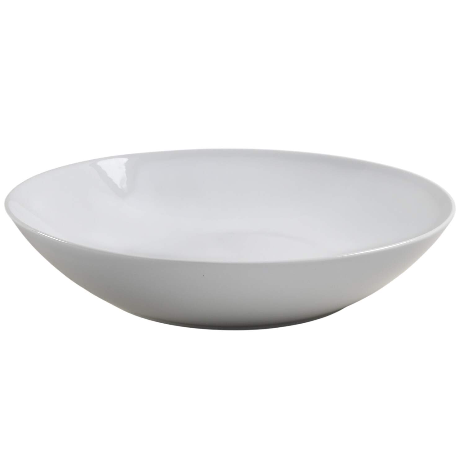 Culinaire White 14" Shallow Round Bowl by Pillivuyt-1